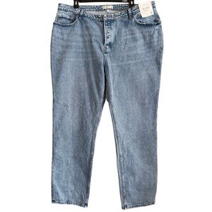 Abercrombie & Fitch Women’s Curve Love The Dad High-Rise Jeans Size 36/22L NWT